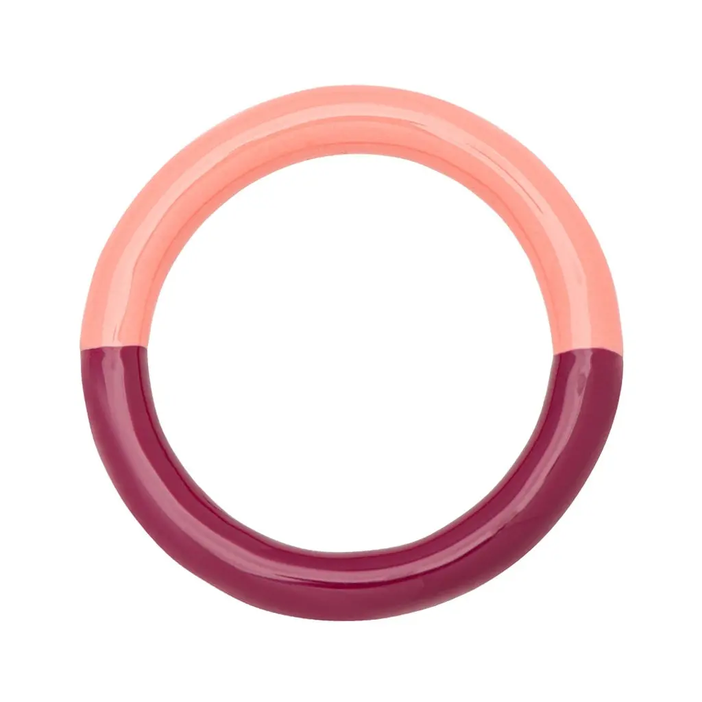 Double Color Ring - Burnt Coral - Plum 1