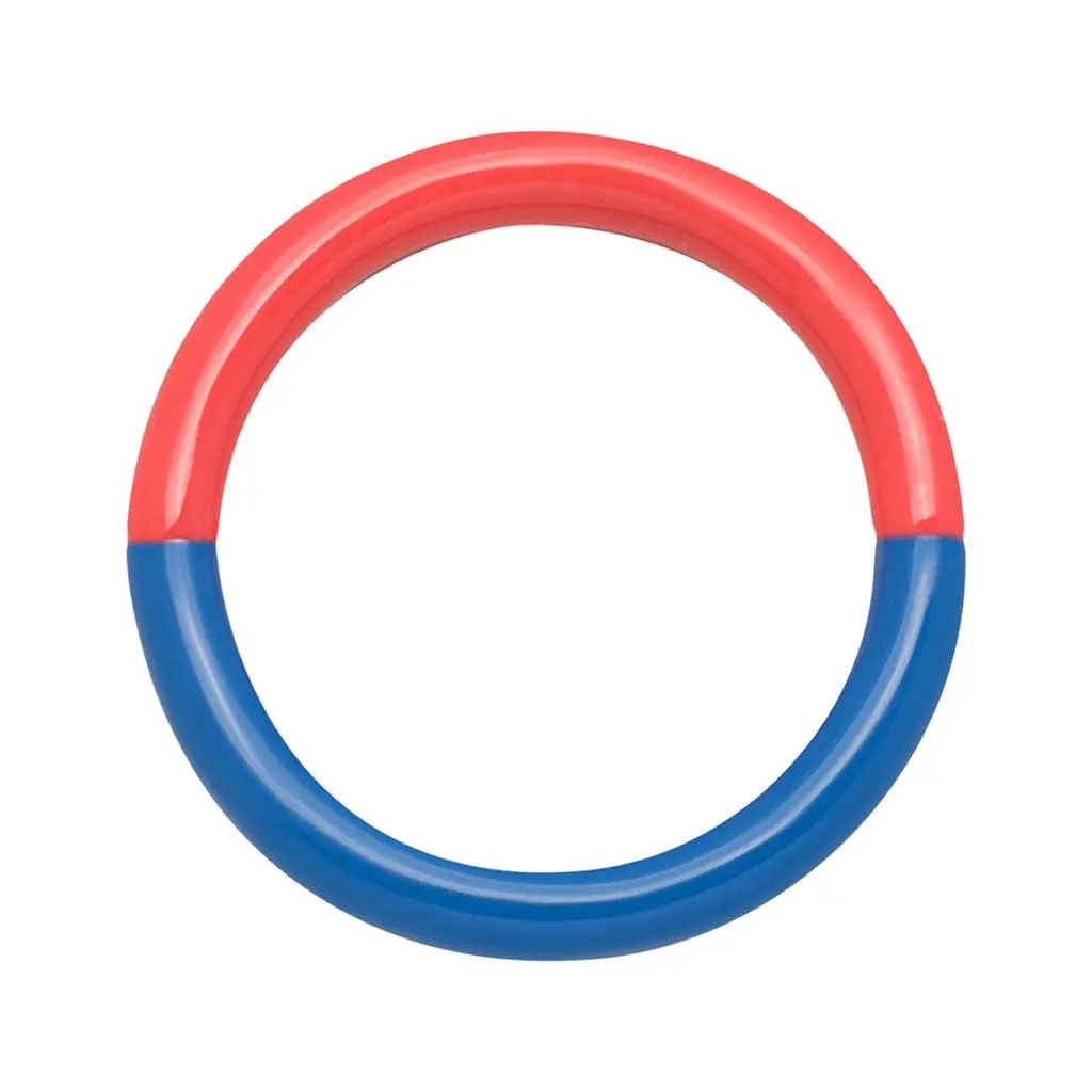Double Color Ring - Orange/Coral - Blue 1