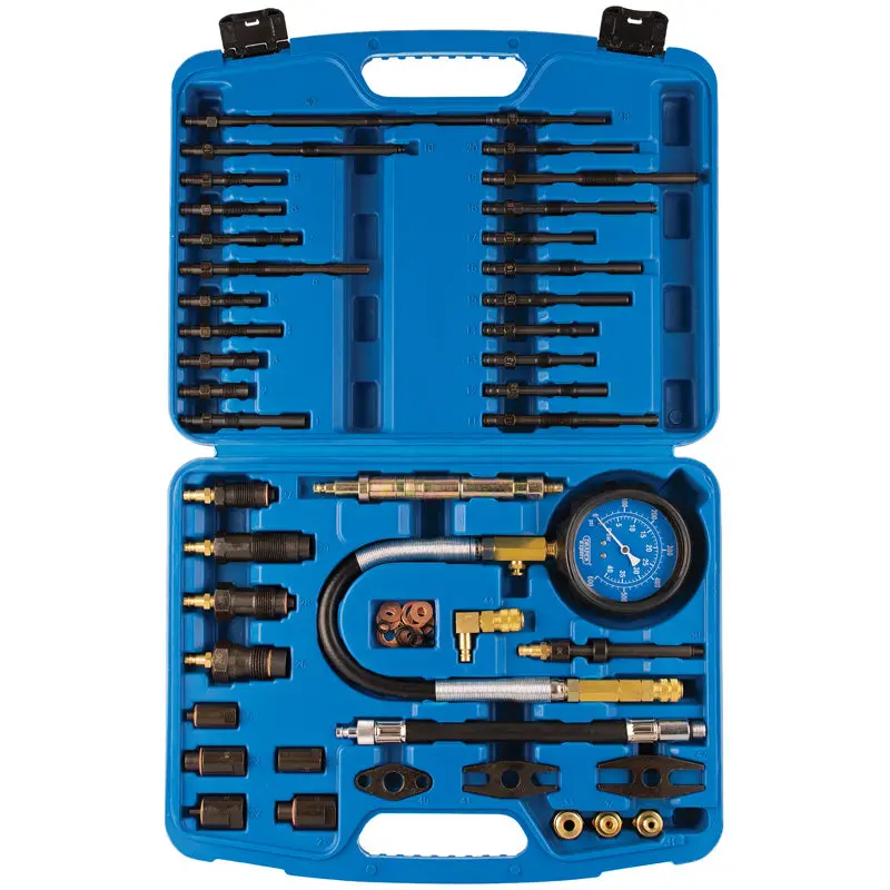 Draper 35886 Petrol And Diesel Master Engine Compression Test Kit 37 Piece 1