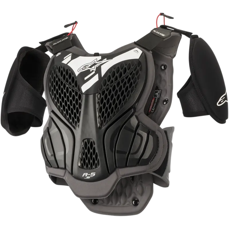 Alpinestars A-5S Youth Body Armor Black/White Motorcycle/Mx 1
