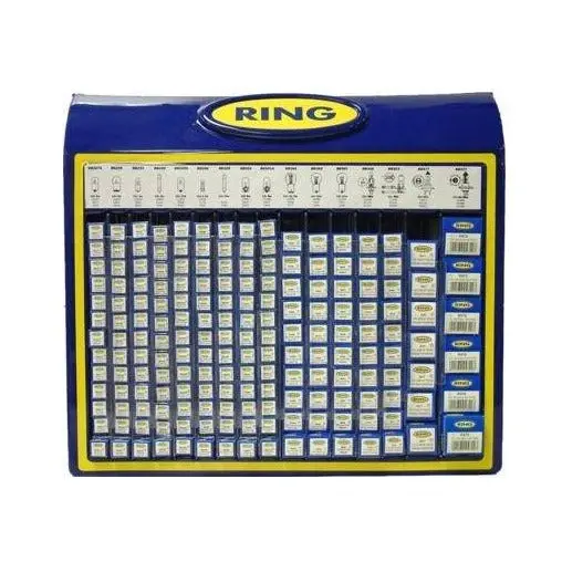 Ring Automotive 12V Single Box Bulb Stand Complete With 180 Bulbs. 1