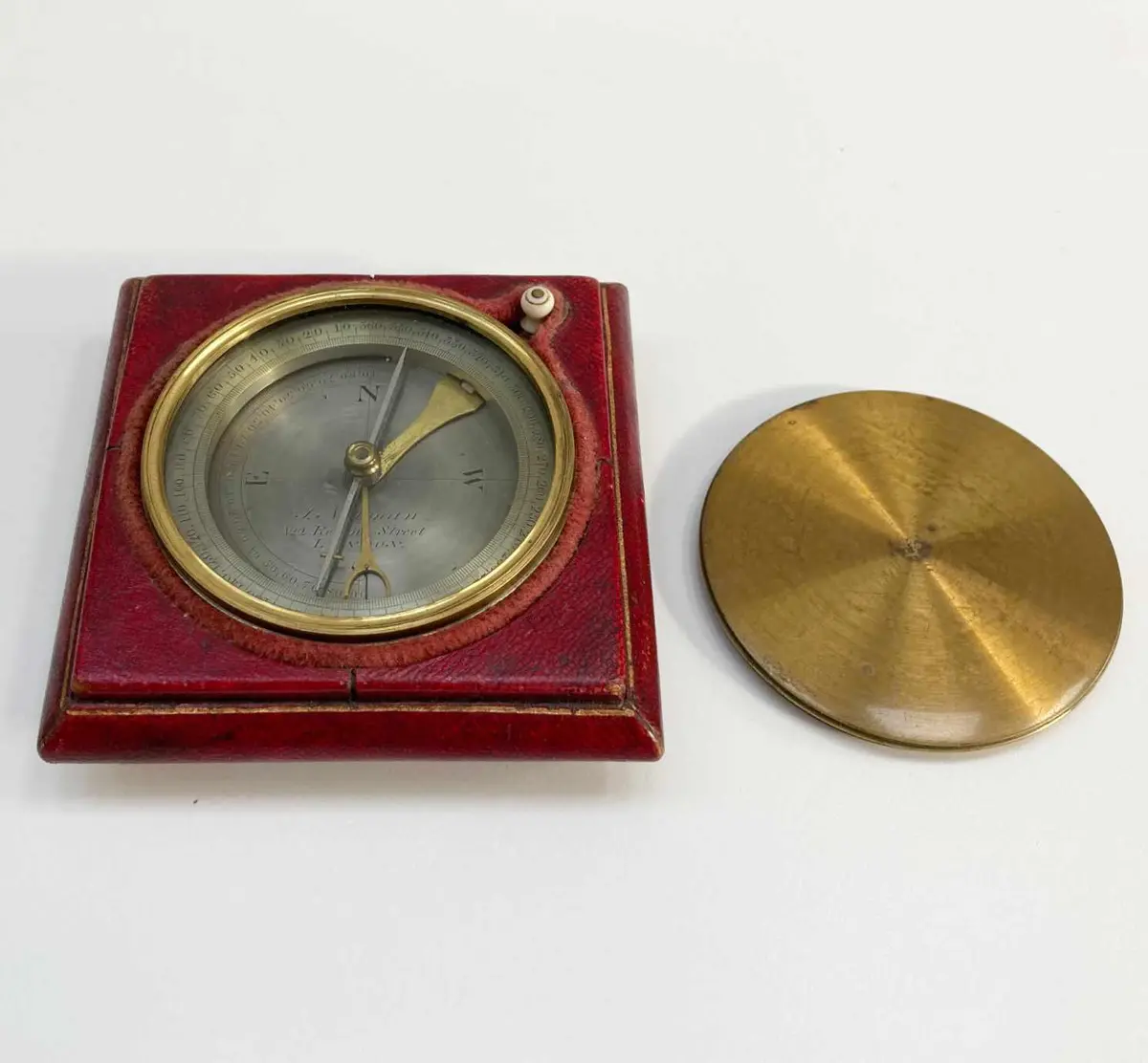 William Iv Desk Compass With Inclinometer By John Newman Of Regent Street 1