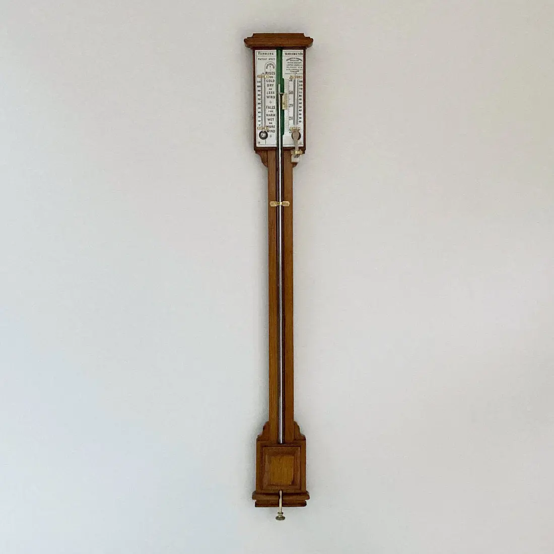 Early Victorian Farmers Stick Barometer By Negretti & Zambra 1