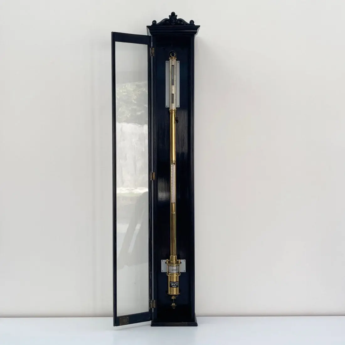 Mid Victorian Ebonised Cased Fortin Barometer By Louis Casella London 1