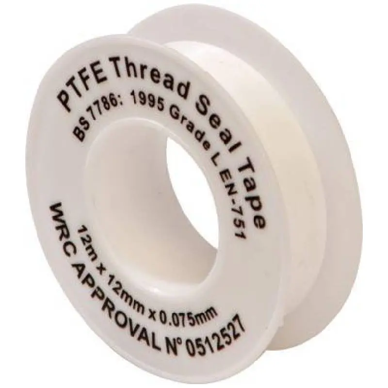 Ptfe Thread Sealing Tape. 12Mm X 12 Metre. Pack Of 10 1