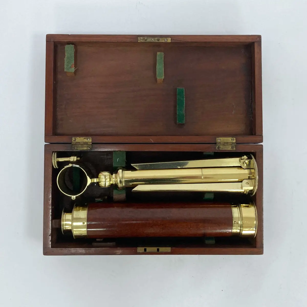 Regency Period Cased Telescope On Stand By Joseph Smith Of Royal Exchange London 1