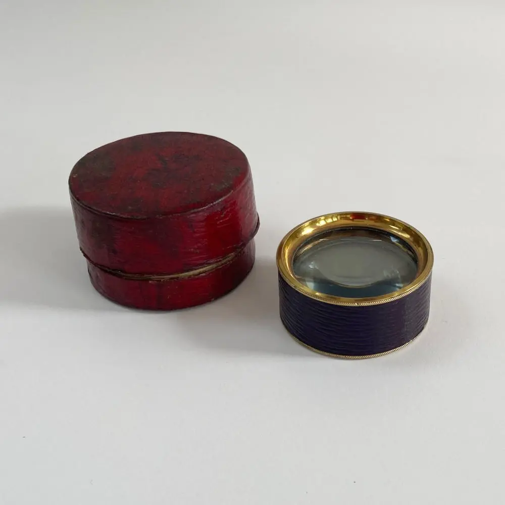 Georgian Cased Desk Magnifier Or Map Magnifier 1