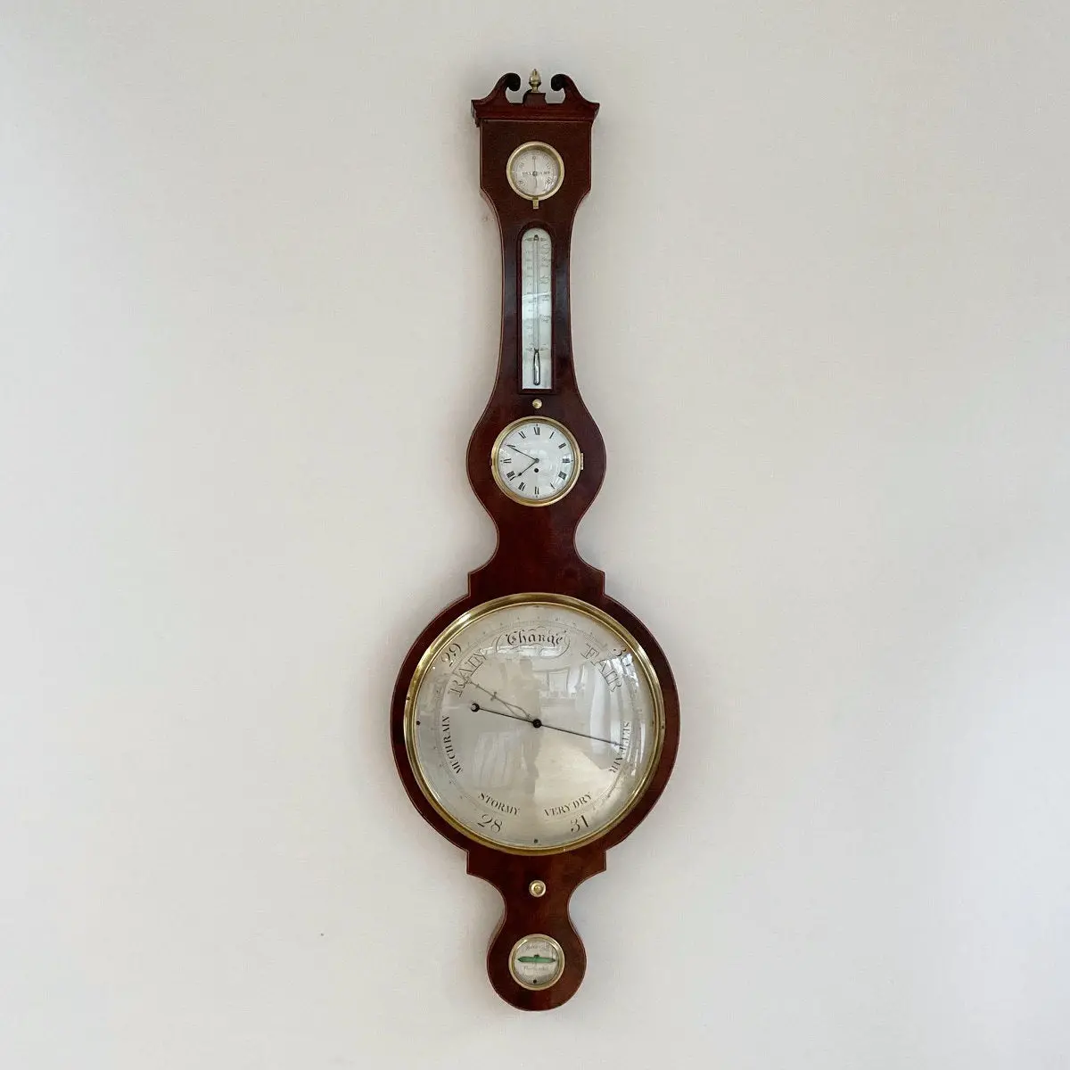 George Iv Clock Wheel Barometer For Tarelli Of Northampton With Tagliabue Provenance 1