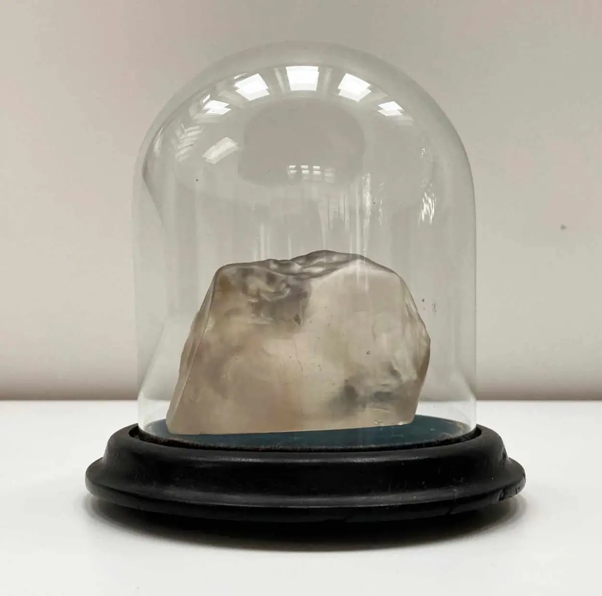 Edwardian Glass Replica Of The Uncut Cullinan Diamond - James R Gregory 1