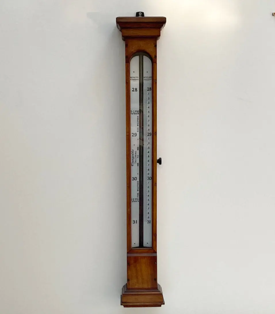Victorian Long Range Glycerine Barometer By Negretti & Zambra London 1