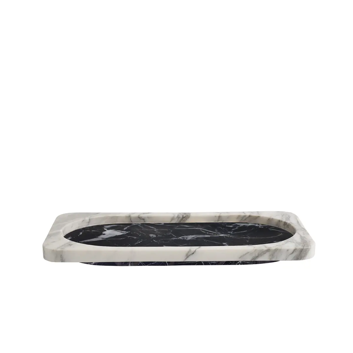 Greg Natale | Caldera Tray | Nero + Arabescato 1