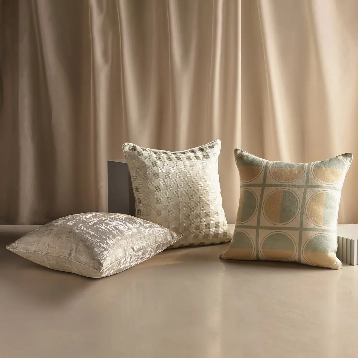 Greg Natale | Ponza Cushion | Grey & Gold ~ Dc 2