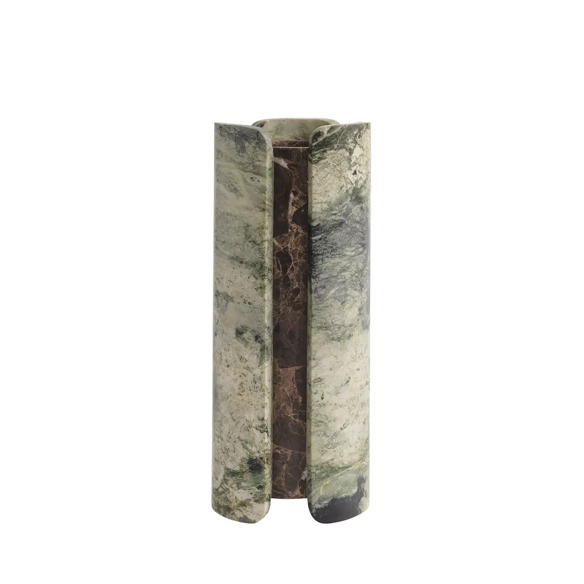 Greg Natale | Vent Vase | Irish Green + Emperador 1