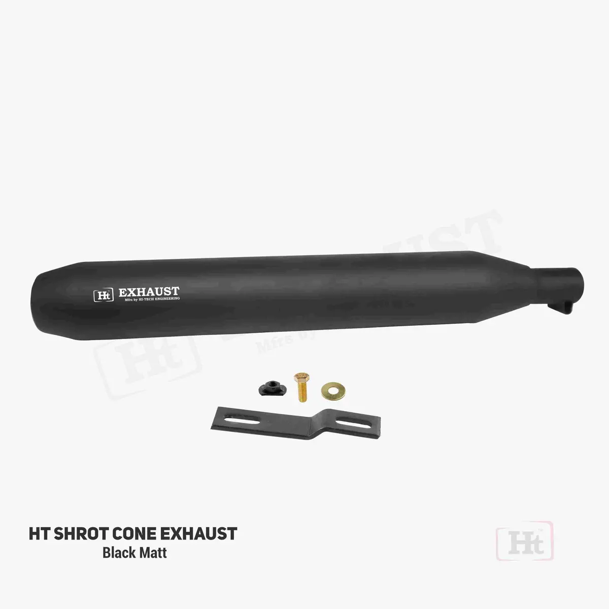 Htw Short Cone Exhaust Black Matt 1