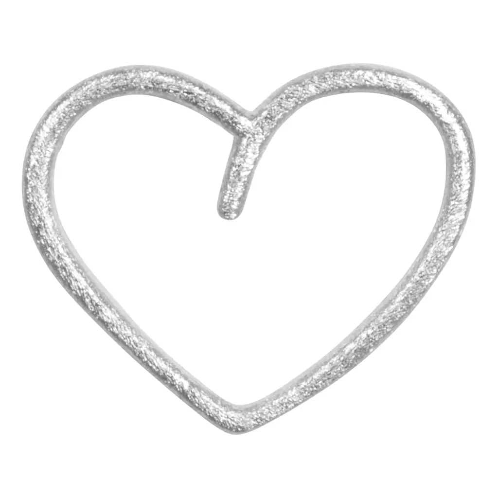 Happy Heart Earring 1 Pcs - Silver Plated 1