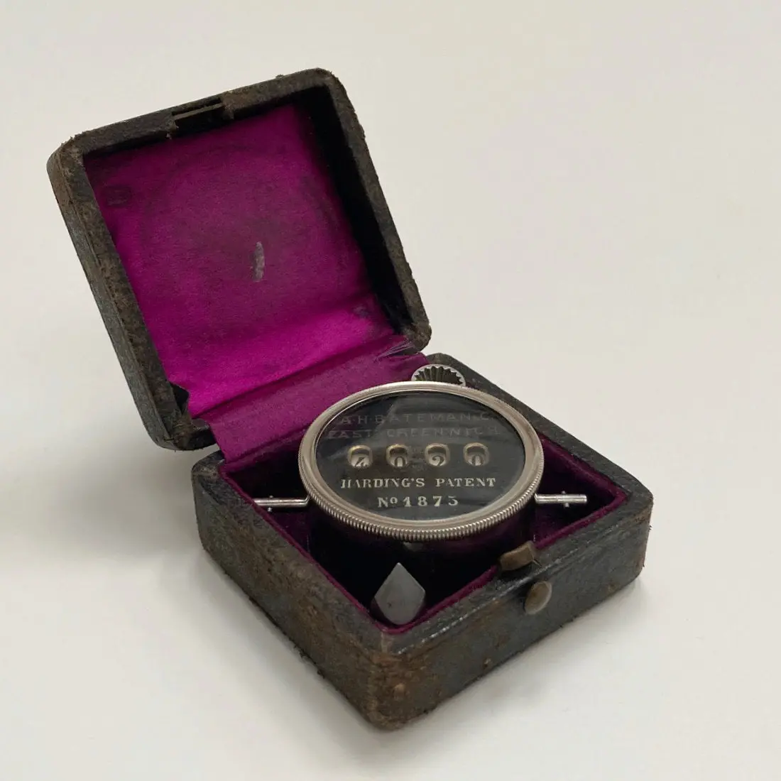 Late Victorian Cased Hardings Patent Pocket Revolution Counter 1