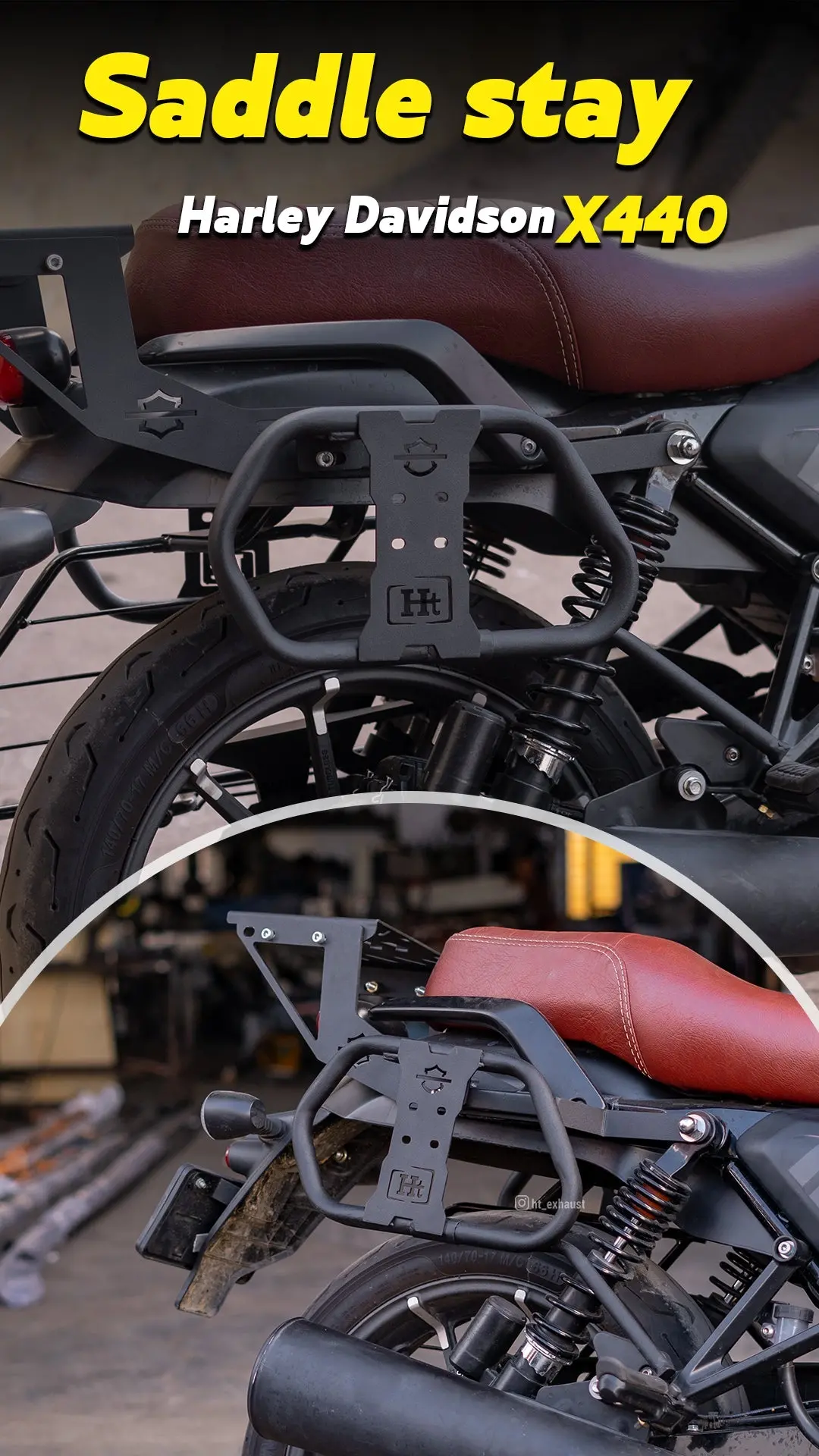 Saddle Stay For Harley Davidson X440 – Hrd 103 / Ht Exhaust 1