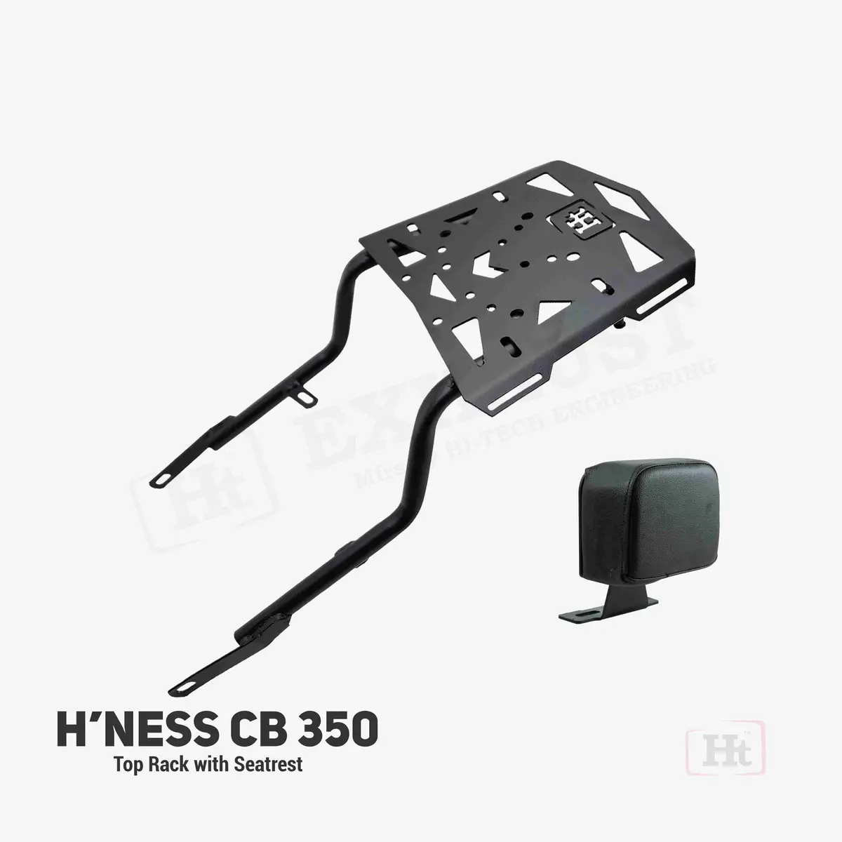 Hitech Honda Hness Cb 350 Top Rack With Seat Rest- Sb 537 – Premium 1
