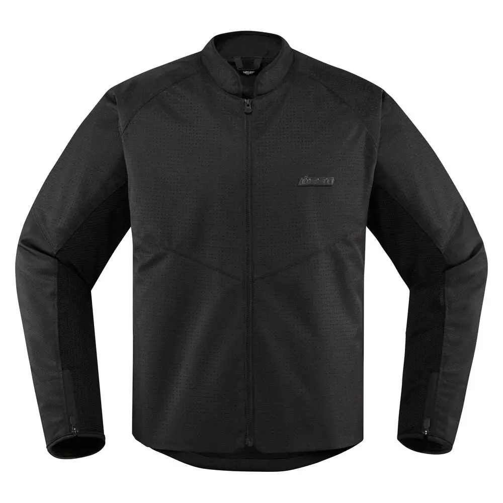 Icon Hooligan Perforatef Mens Motorcycle Textile Jacket - Stealth 1