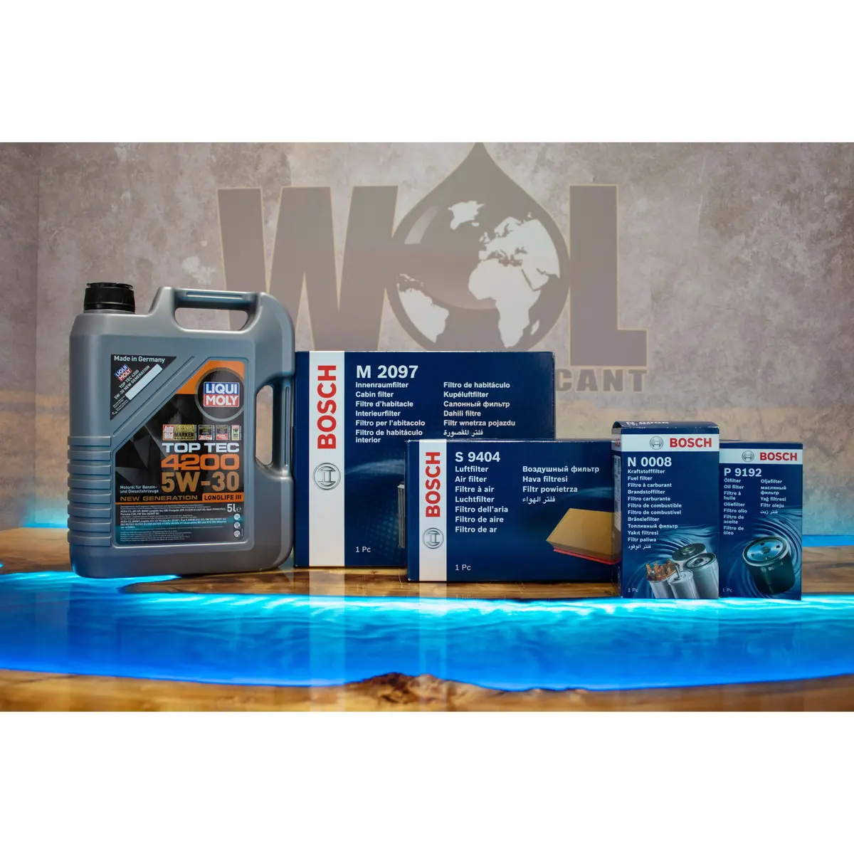 Vw Passat B6 Tiguan Touran 1.9Tdi & 2.0 03-11 Bosch Filters Liqui Moly Engine Oil Vw02 1