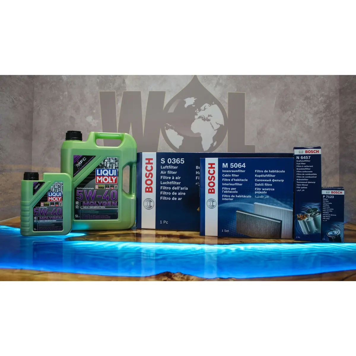 Bmw 520 D 520D F10 F11 Service Kit Oil Air Fuel Cabin Pollen Bosch Filters Liqui Moly Fully Synthetic Engine Oil Bmw03 1