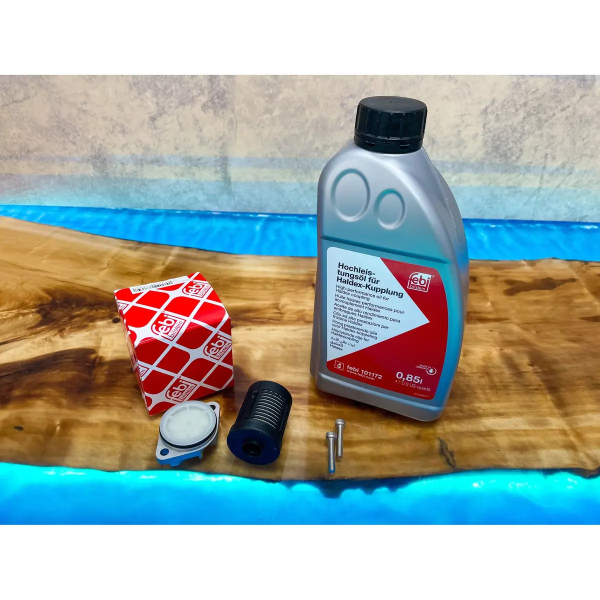 Range Rover Haldex Oil & Filter Service Kit With Oem Febi Bilstein Oil 1
