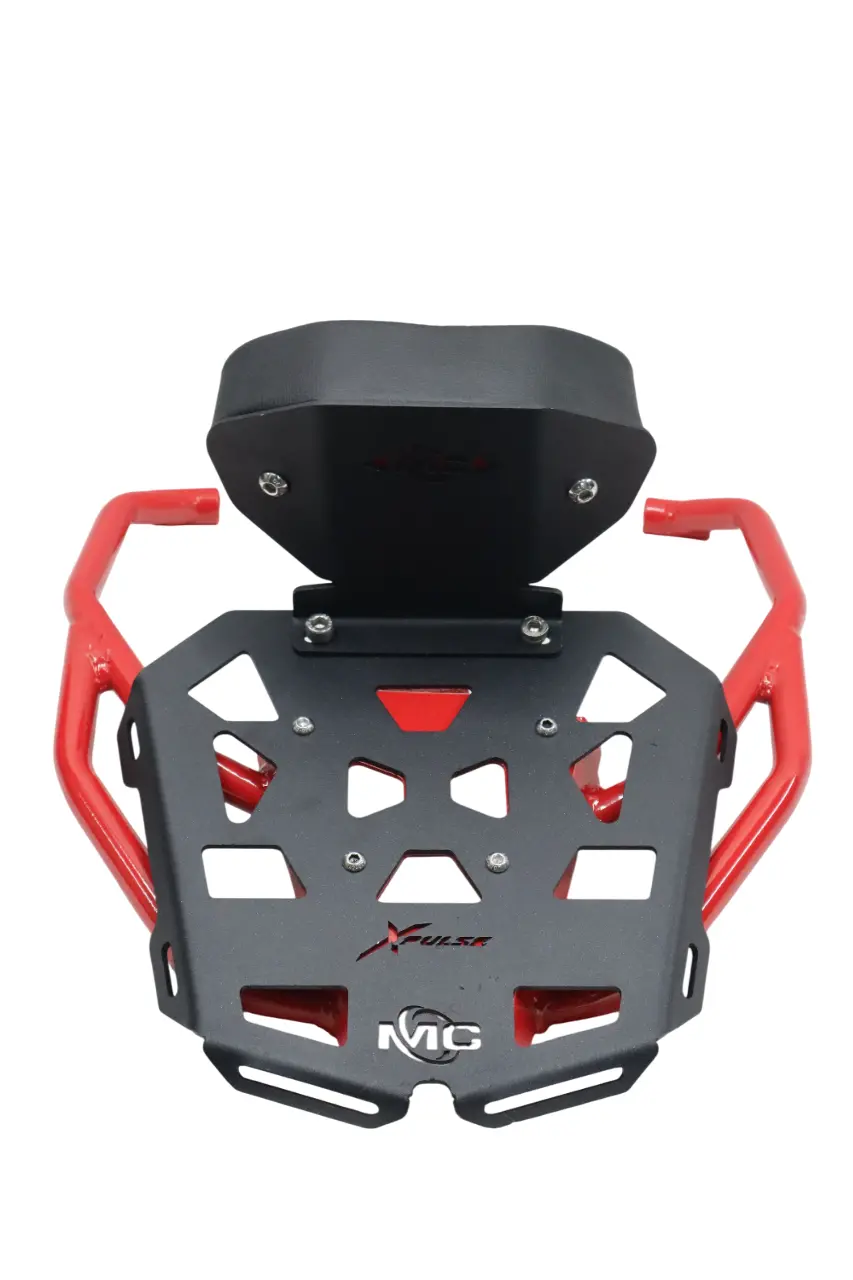 Pipe Carrier With Backrest (Red & Black) For Hero Xpulse 210 1