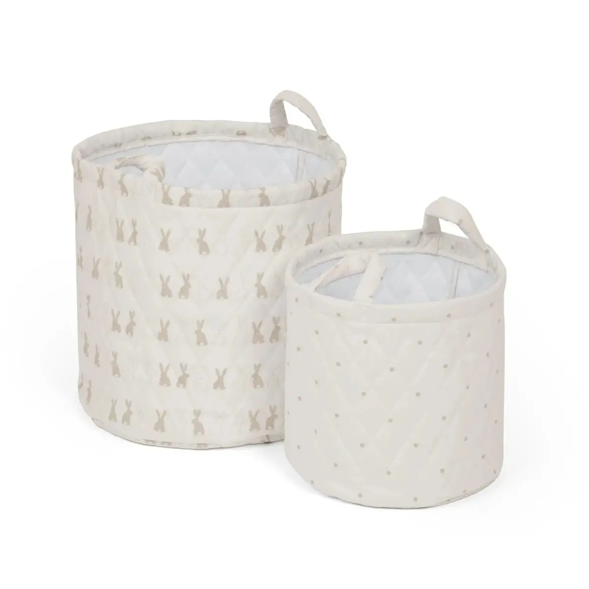 Ickle Bubba 2 Pack Storage Baskets - Bunnychino 1