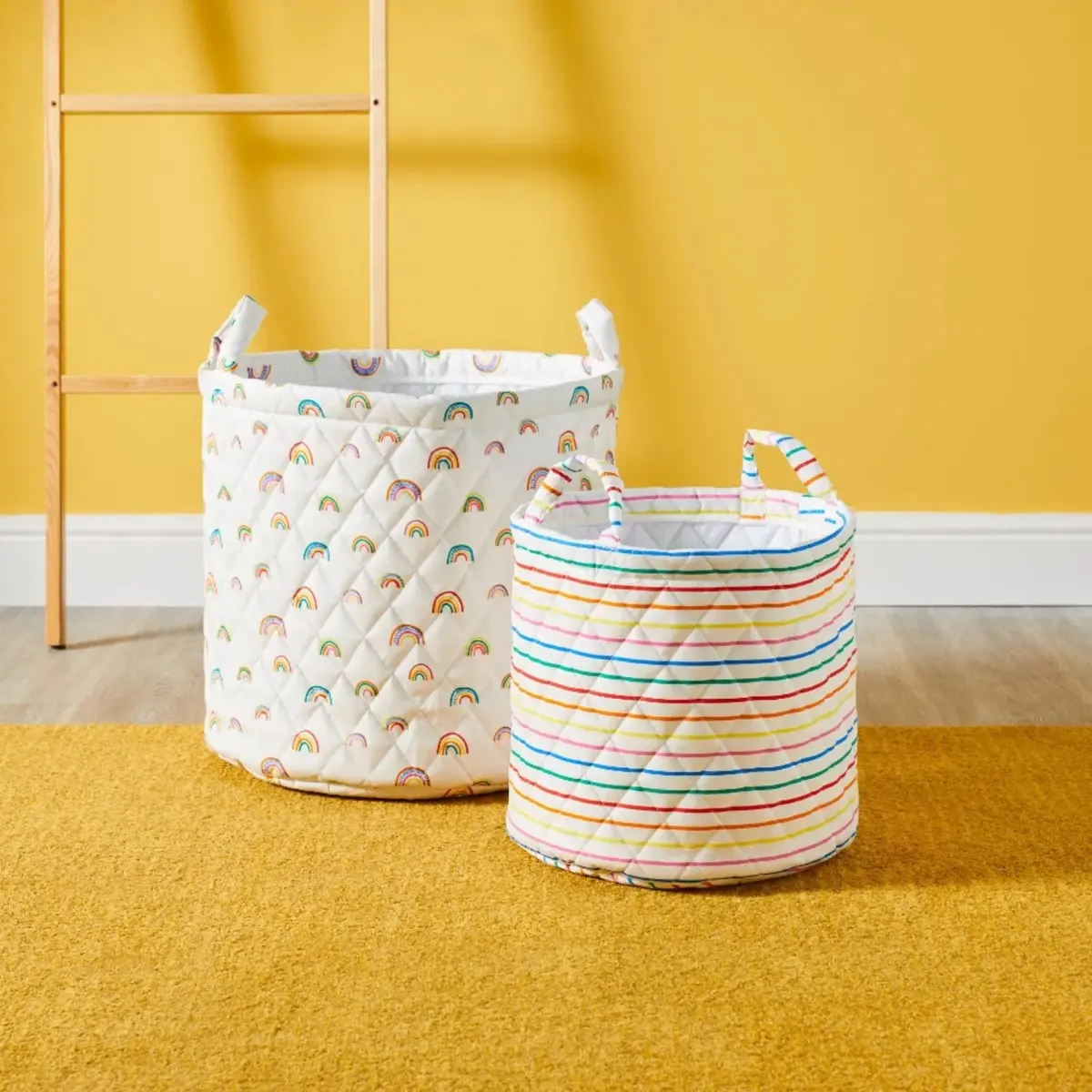 Ickle Bubba 2 Pack Storage Baskets - Rainbow Dreams 1