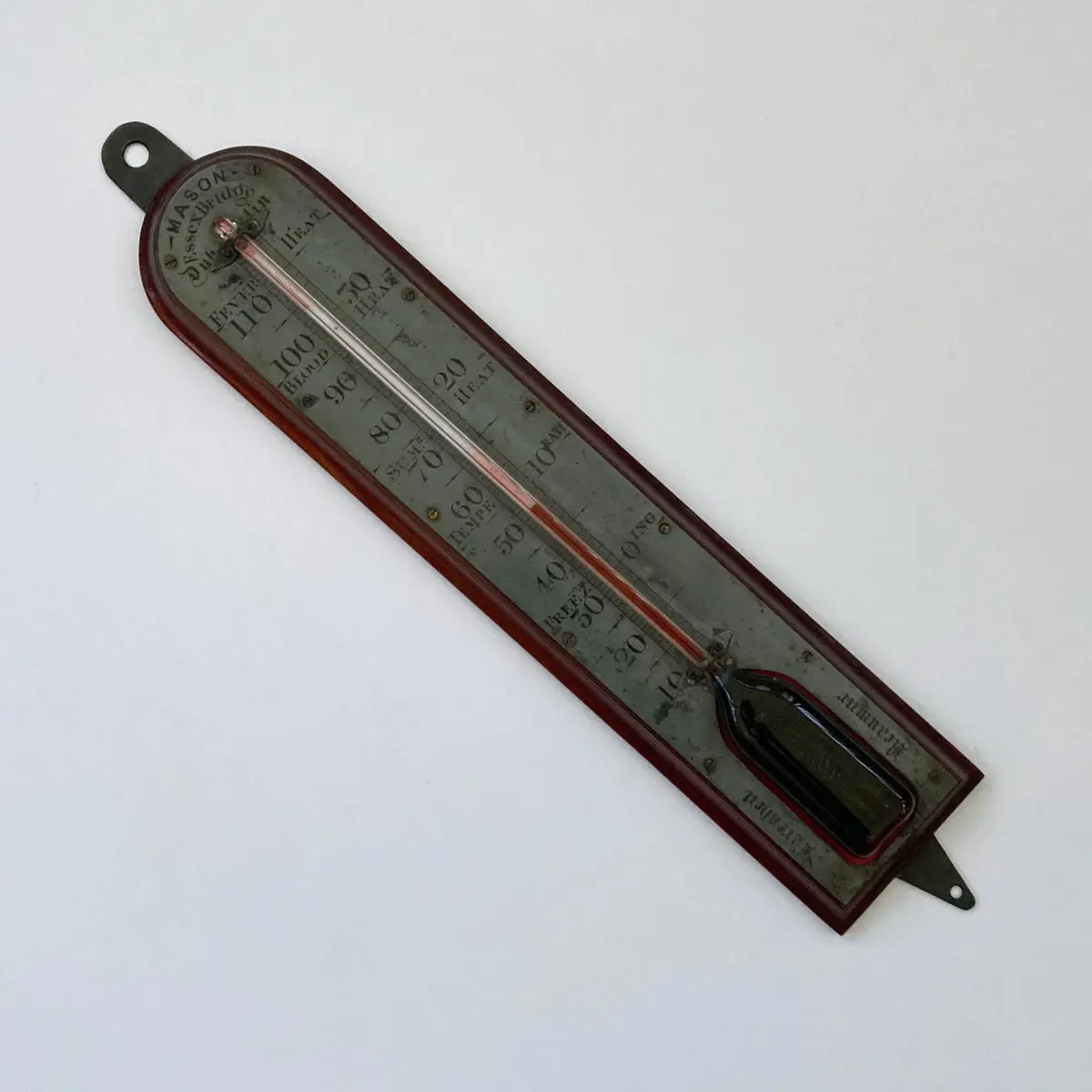 Large Early Victorian Wall Thermometer By Mason Of Essex Bridge Dublin 1