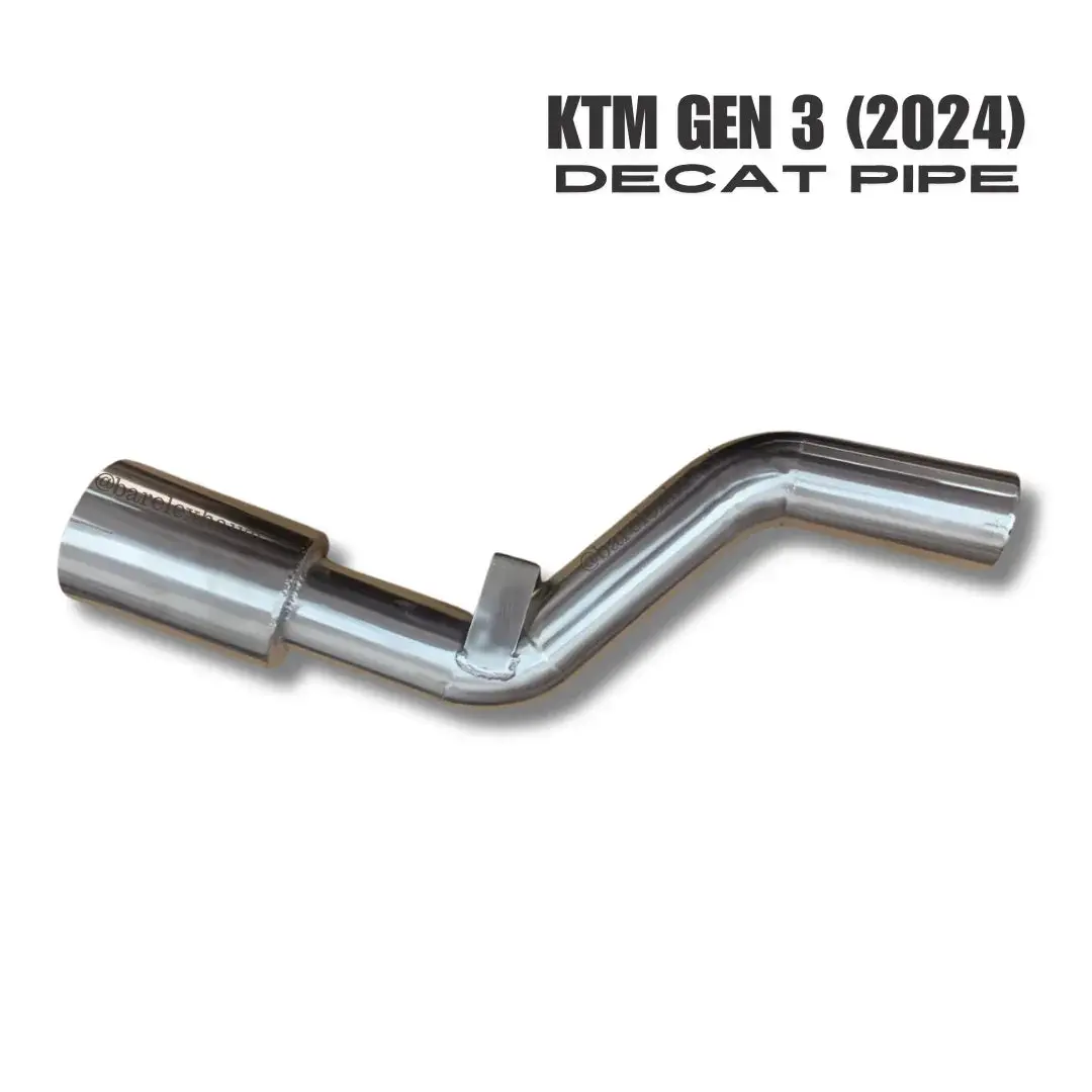 Ktm Duke Gen 3 250 & 390 Decat Bend Pipe - Barrel Exhaust 1