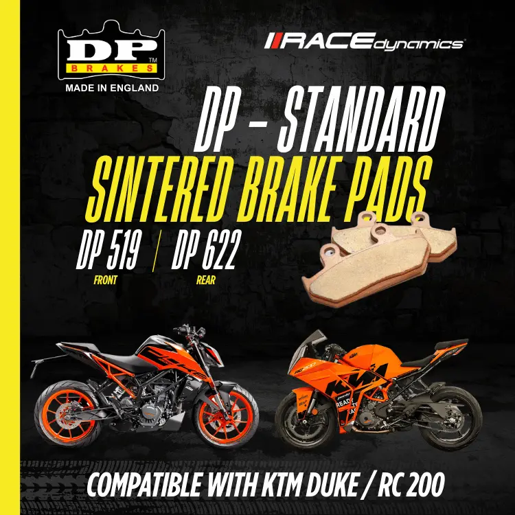 Dp Sintered Brake Pads For Ktm Duke/Rc 200 - Standard 3