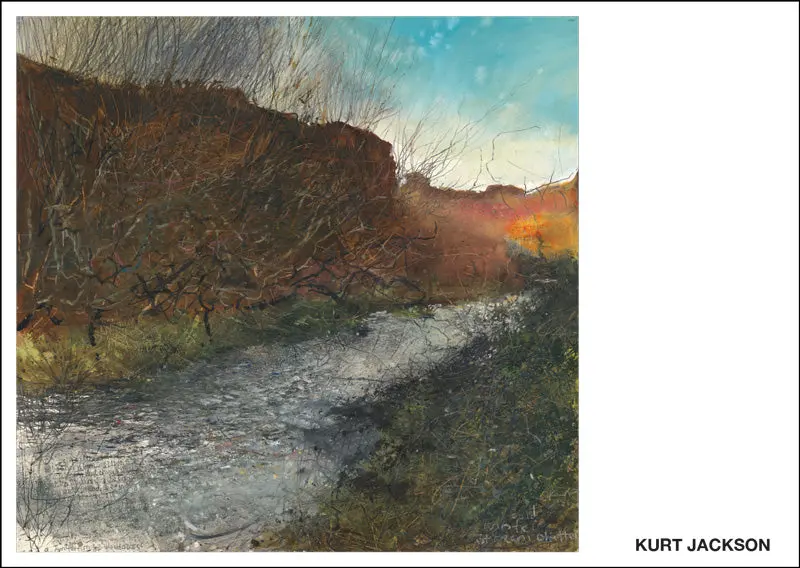 A Contortion Of Willows, Cold Winter Stream Chatter. Postcard. Pack Of 10. 1