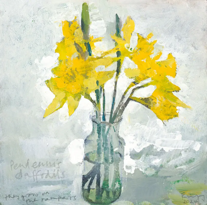 Pendennis Daffodils. Greeting Card. Pack Of 4. 1