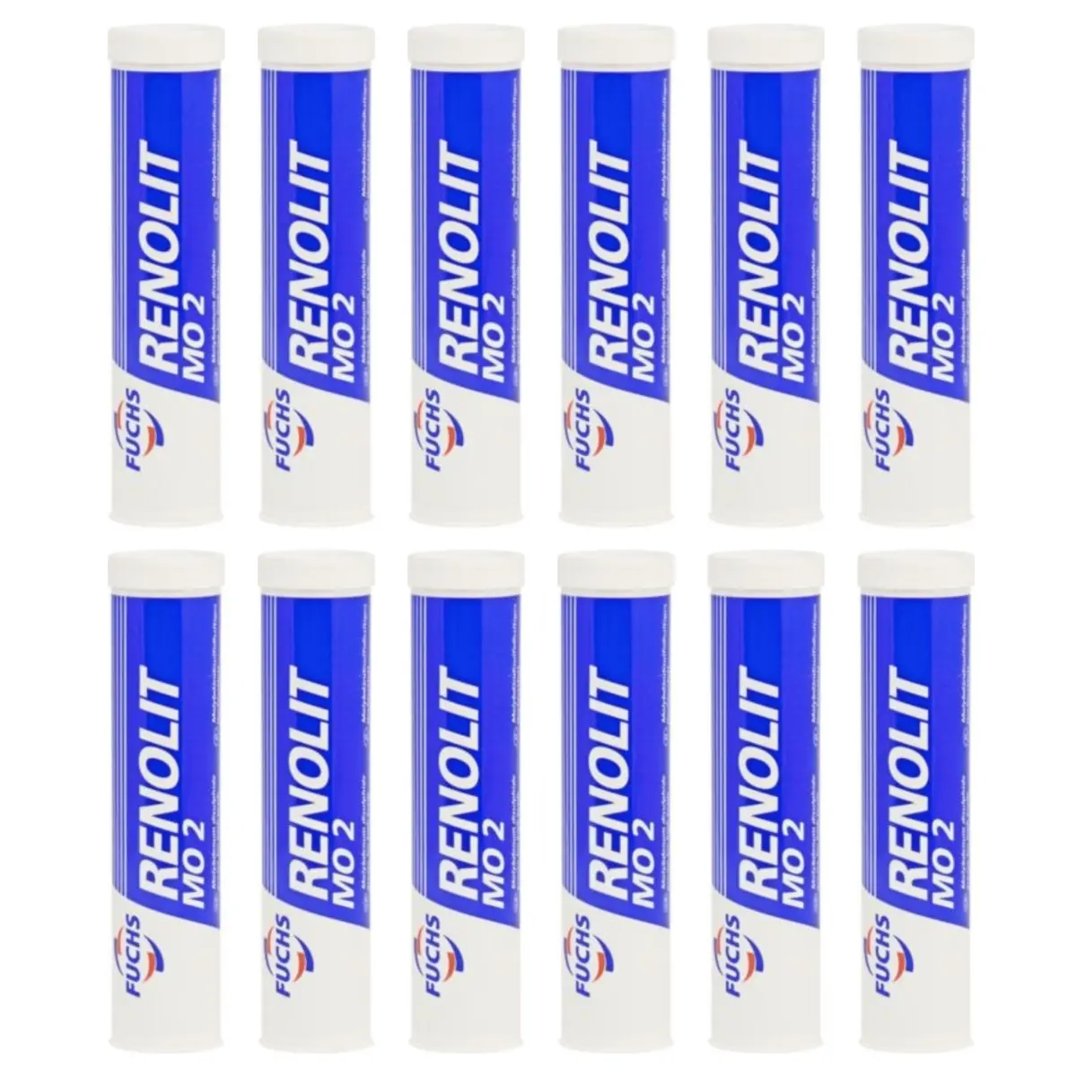 Fuchs Renolit Mo2 Lithium Grease With Added Graphite Cv Joint + High Load Ep Grease 400G Cartridge Pack Of 12 1