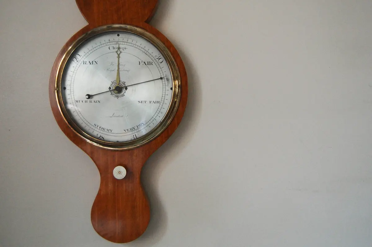 George Iii Period Satinwood Wheel Barometer By James Long, Royal Exchange, London. 2