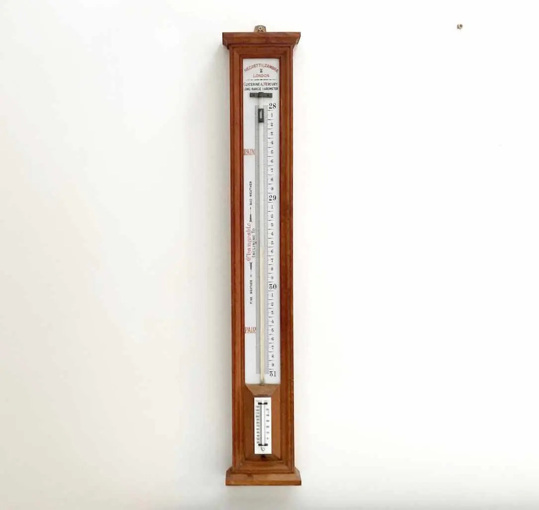 Late Victorian Long Range Glycerine Barometer By Negretti & Zambra Of London 1