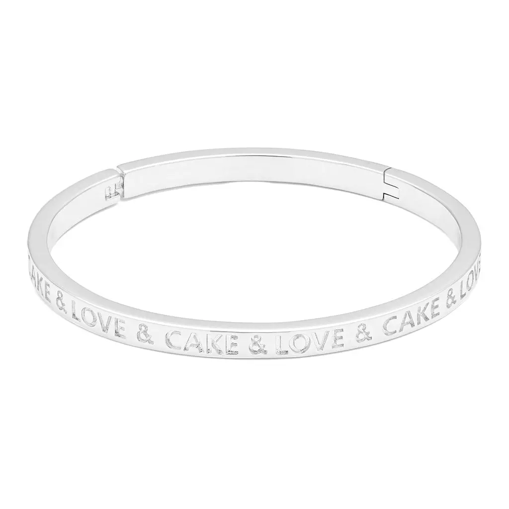Love & Cake Bangle - Silver Plated - Silver Plated 1
