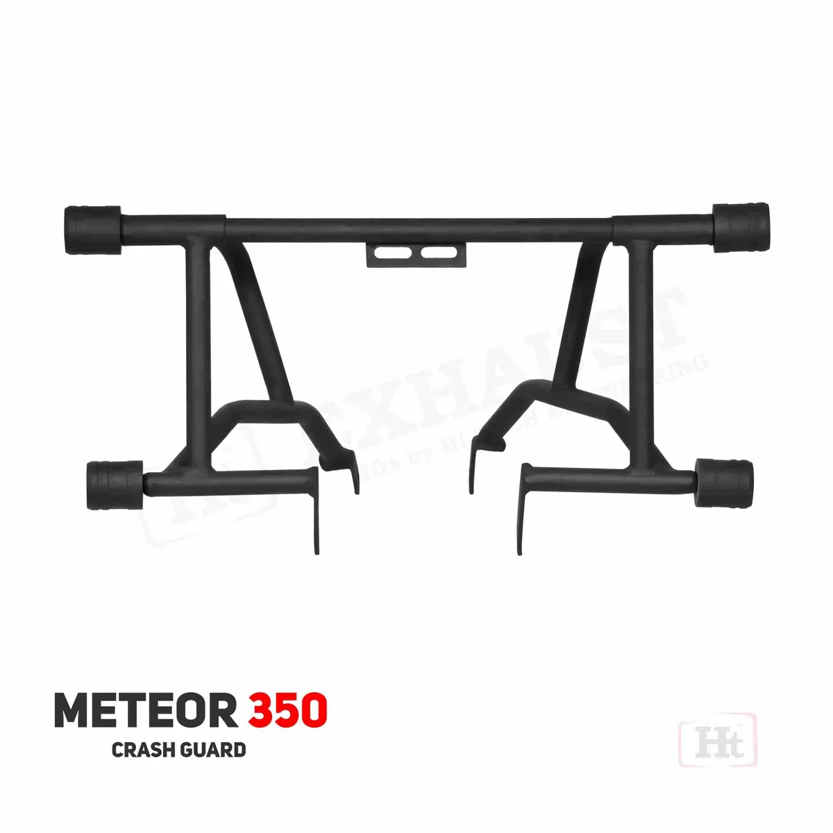 Crash Gaurd For Meteor 350 – 4 Metal Slider Black Matt – Rem 651 / Ht Exhaust 1