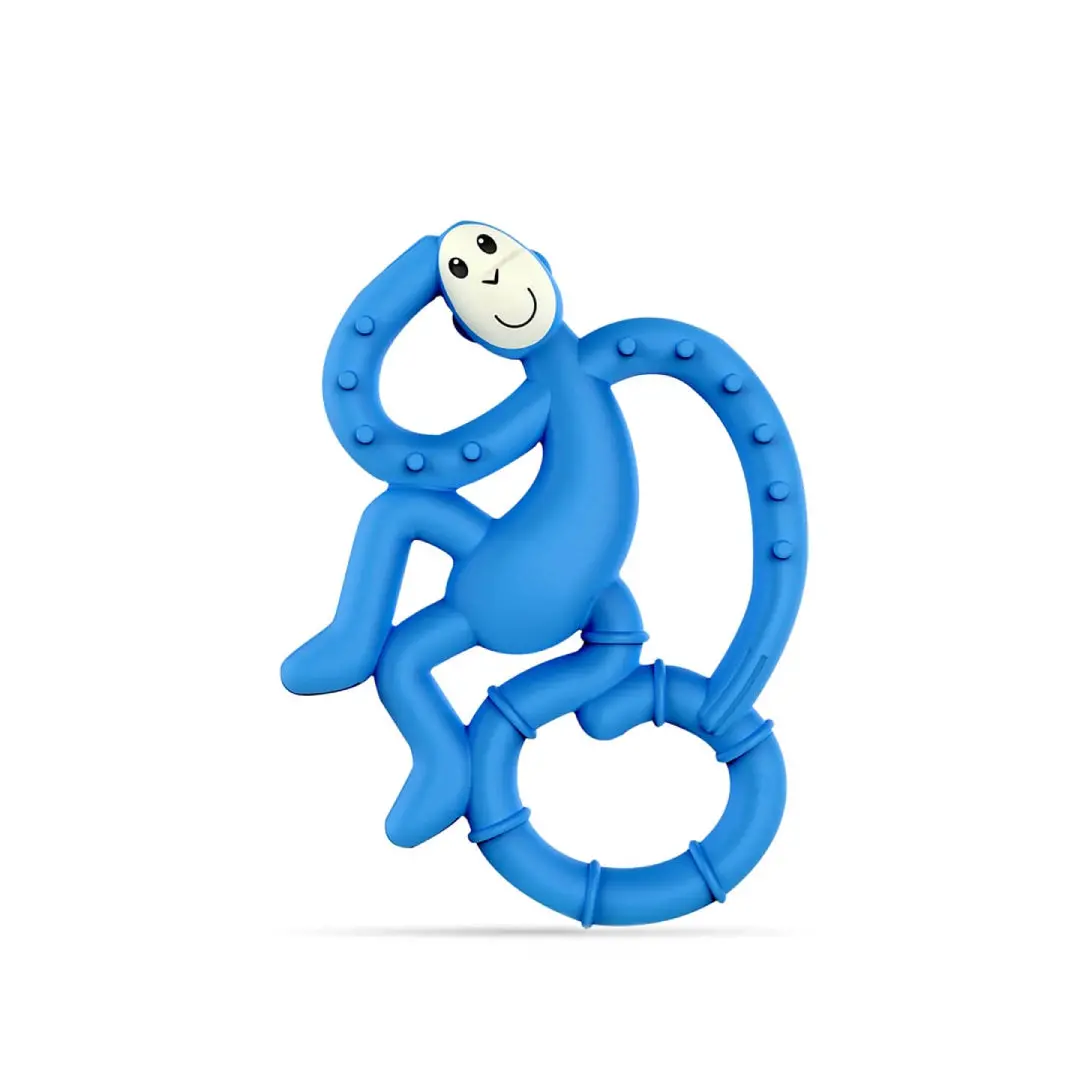 Matchstick Monkey Mini Monkey Teether - Blue 1