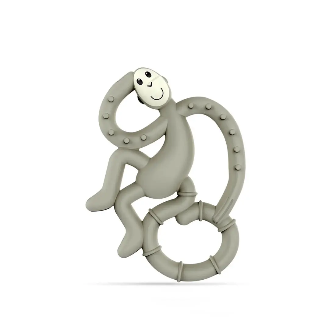 Matchstick Monkey Mini Monkey Teether - Grey 1