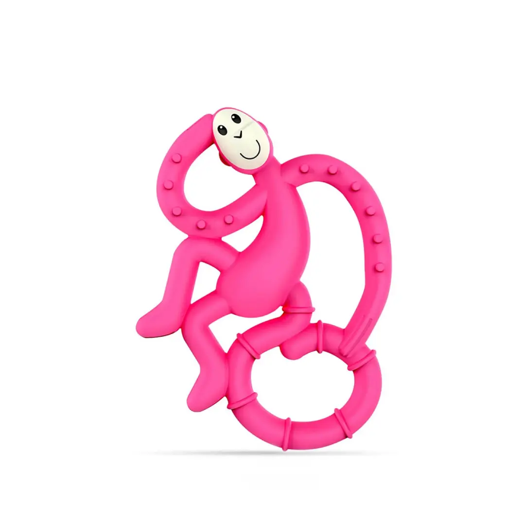 Matchstick Monkey Mini Monkey Teether - Pink 1