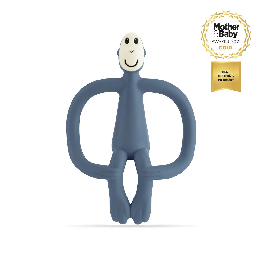 Matchstick Monkey Original Teething Toy - Airforce Blue 1