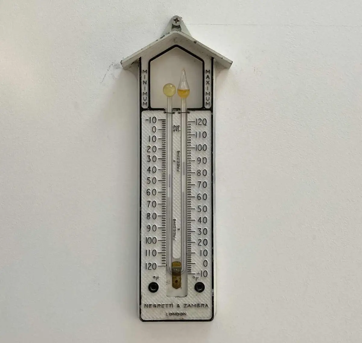 Early Twentieth Century Max Min Thermometer By Negretti & Zambra 1