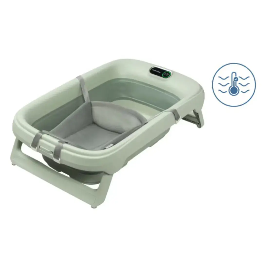 Maxi Cosi Indigo Pro Bathtub + Newborn Insert - Sage Green 1