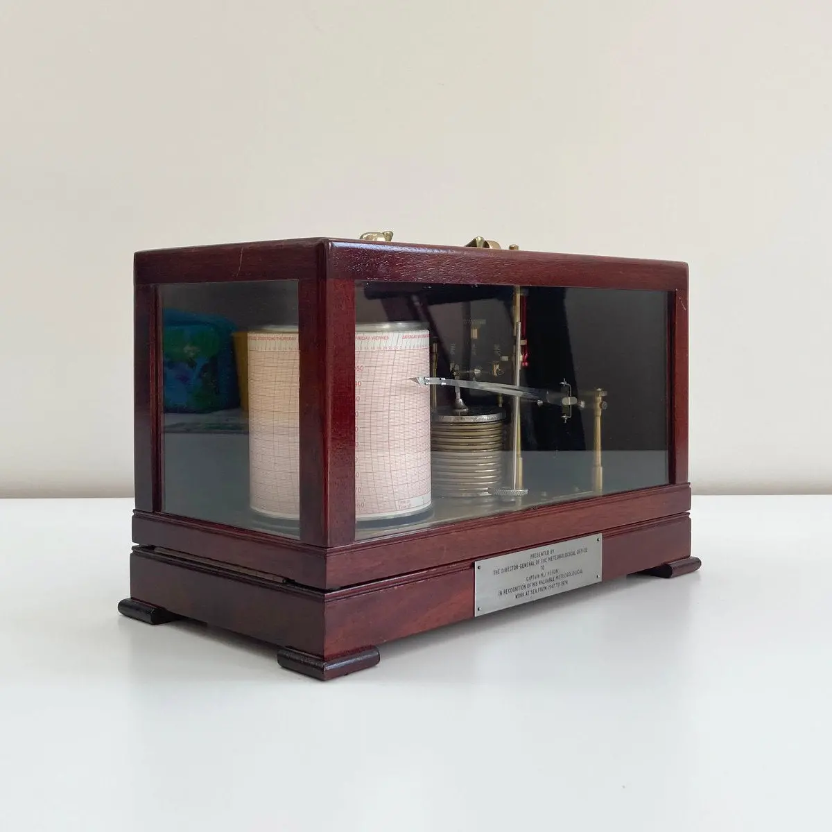 Met Office Presentation Barograph By Casella Of London 1