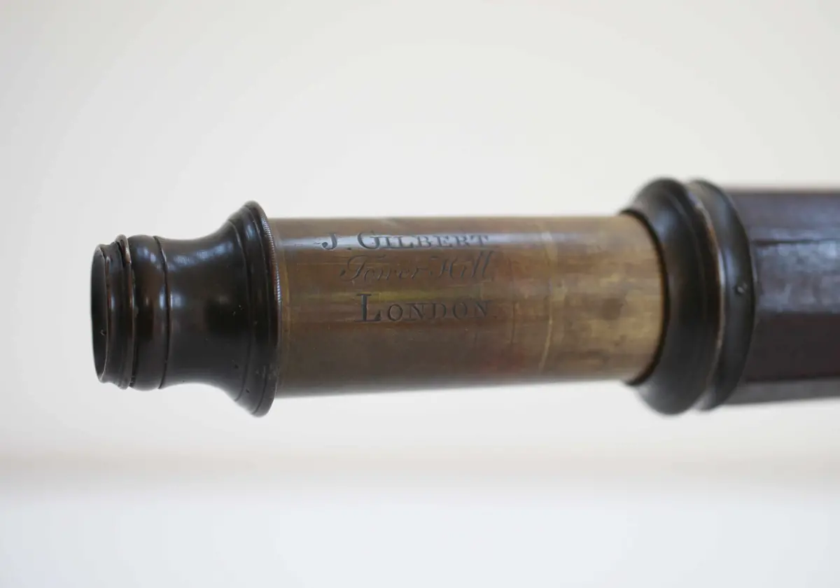 Mid Eighteenth Century Non Achromatic Decagonal Reverse Taper Telescope By John Gilbert 1