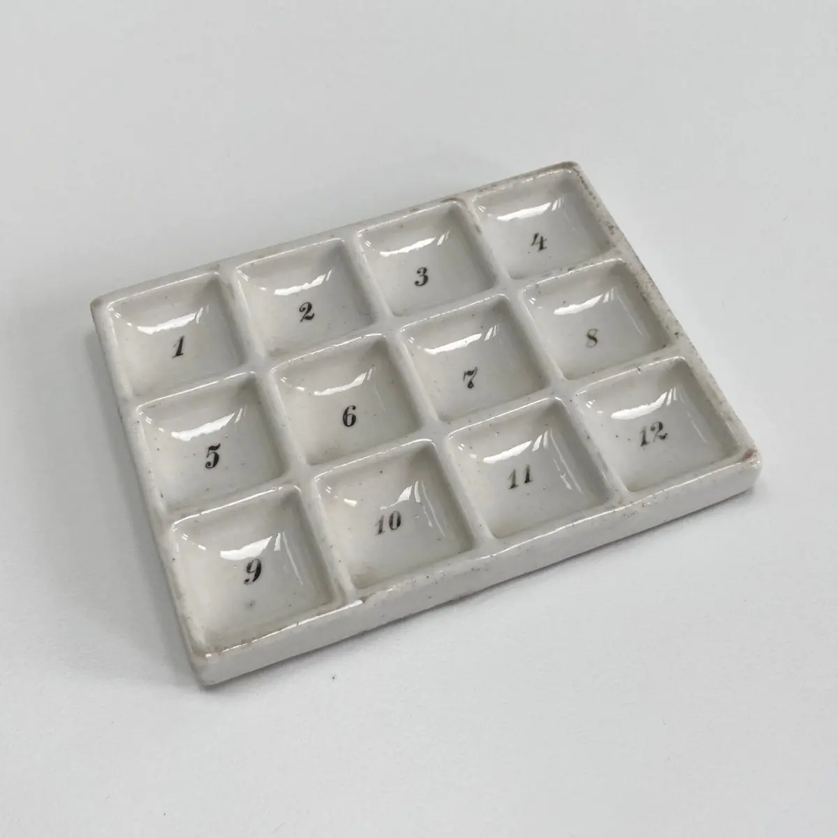 Mid Victorian Porcelain Laboratory Sample Tray By Haldenwanger Berlin 1