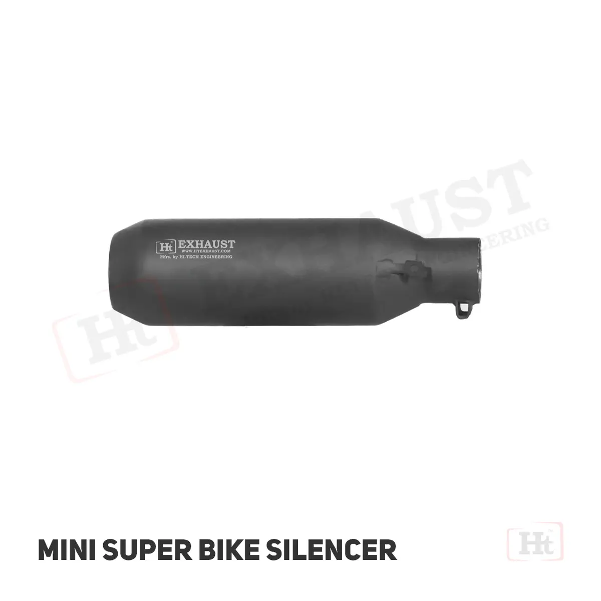 Ht Mini Stainless Steel Super Bike Exhaust (Black Matt) – Sb 795- Ht Exhaust 1