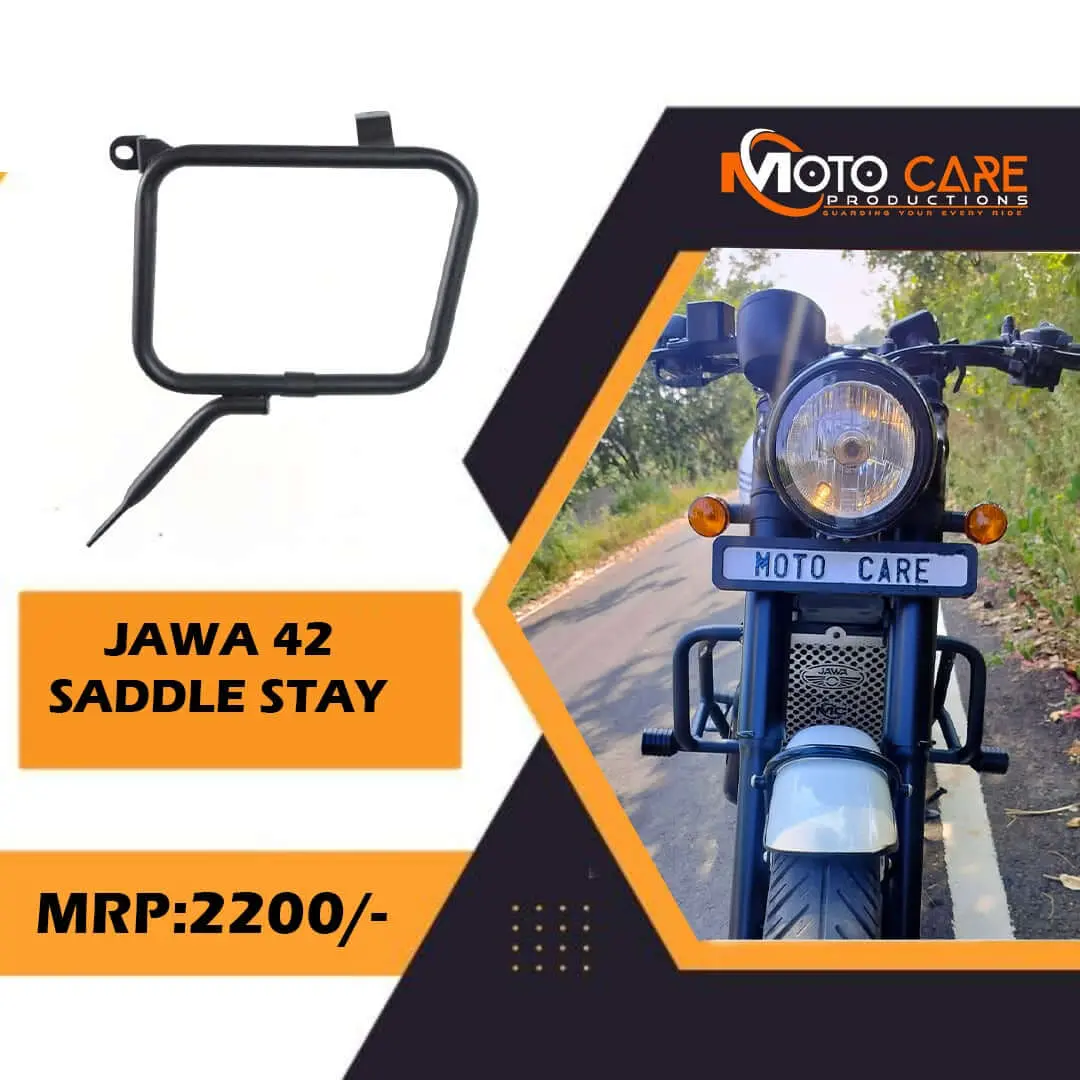 Moto Care Saddle Stay For Jawa 42 (Black) 1